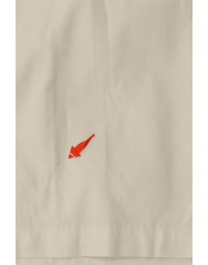 CALVIN KLEIN Camisa Manga Corta Khakis Hombre XL Algodón Blanco