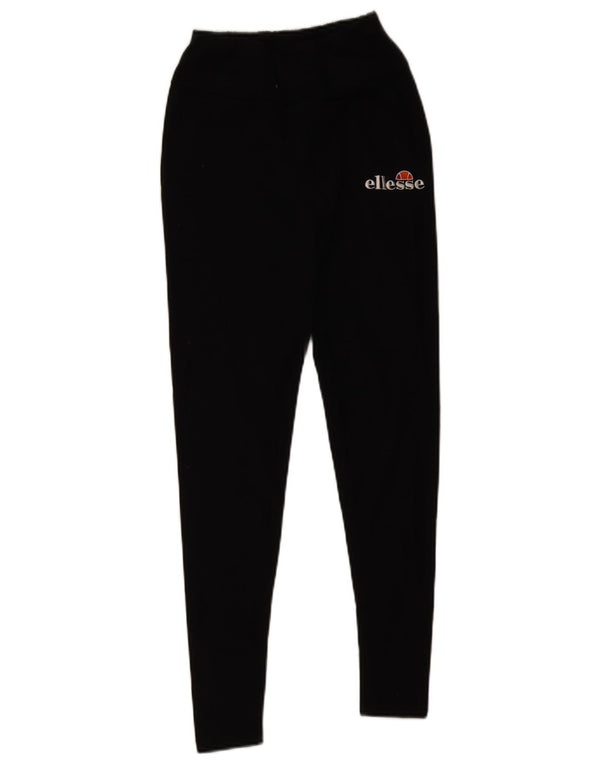 Ellesse Leggings gráficos para mujer UK 10 Small Algodón negro