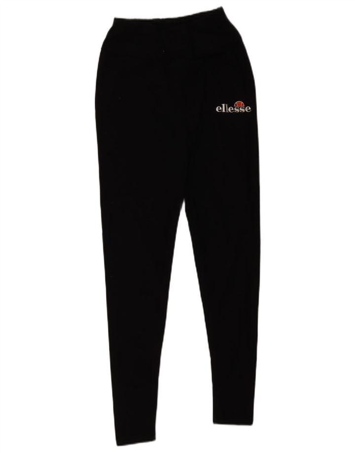 Ellesse Leggings gráficos para mujer UK 10 Small Algodón negro