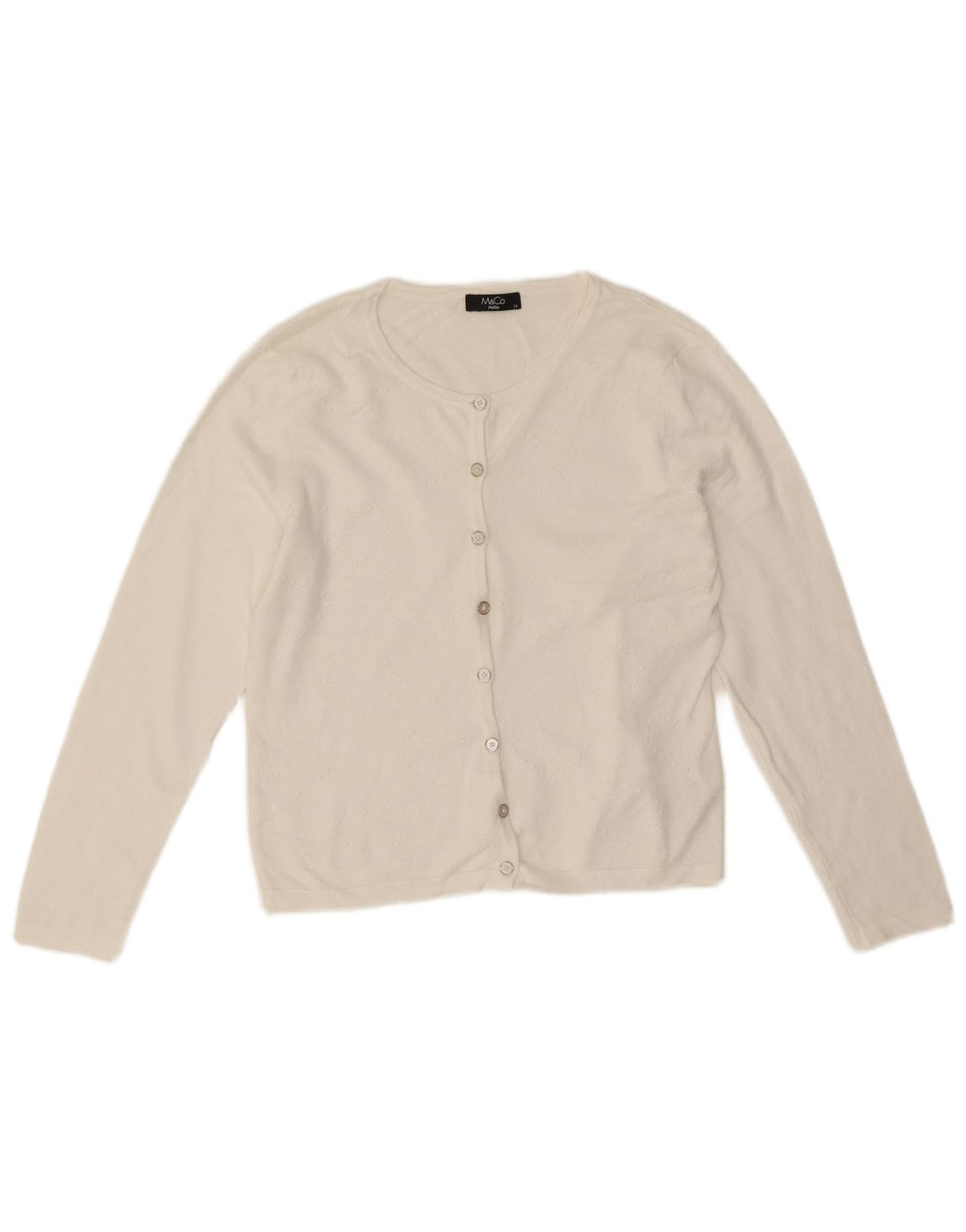 M&Co Jersey Bolero Petite para Mujer UK 44 Viscosa Blanca Mediana