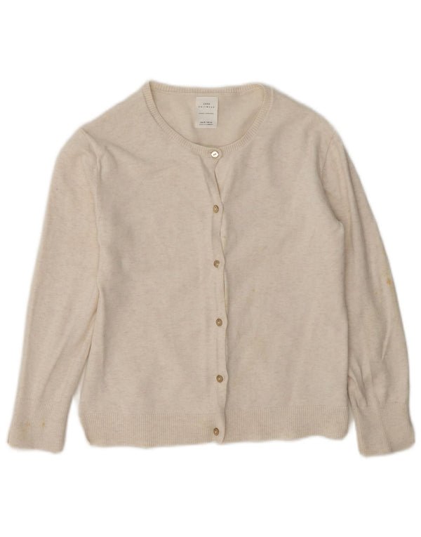 Zara Jersey Niña 7-8 Años Blanco Roto Algodón