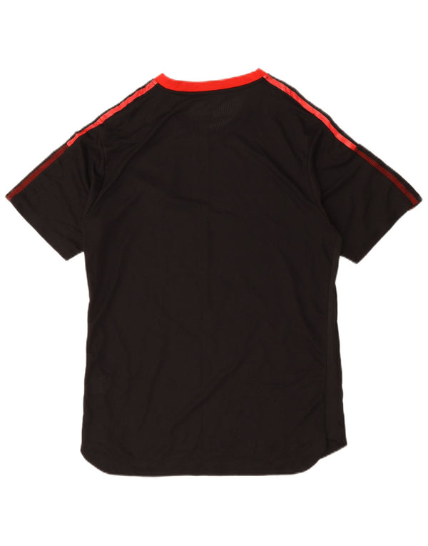 Adidas Hombre Manchester United Graphic Camiseta Top XL Poliéster Negro