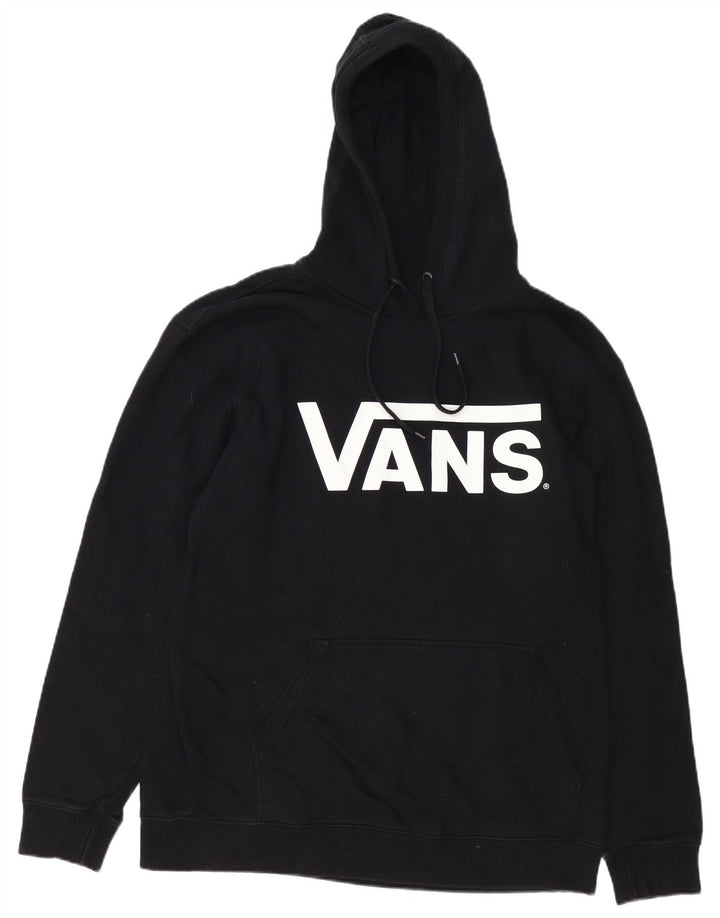 VANS Hombre Graphic Sudadera con capucha Jumper XL Negro Algodón