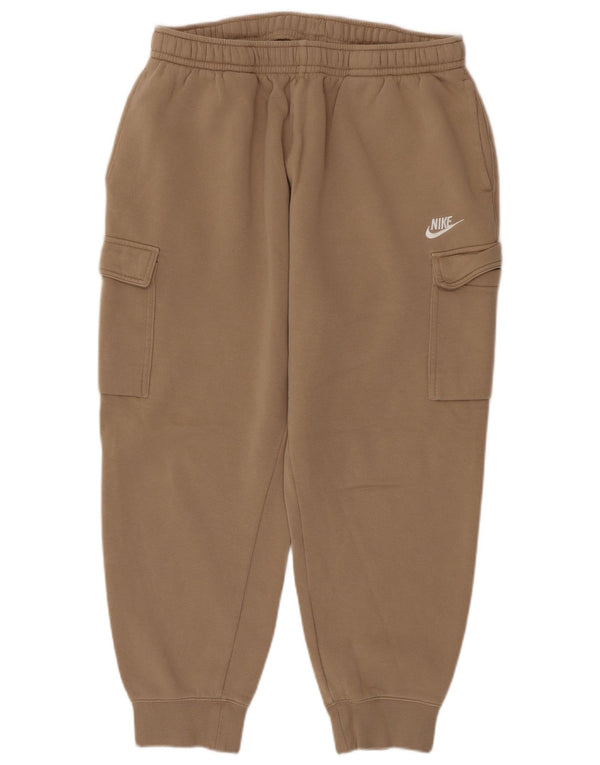 Nike Mujer Cargo Chándal Pantalones Joggers UK 18 XL Beige Algodón