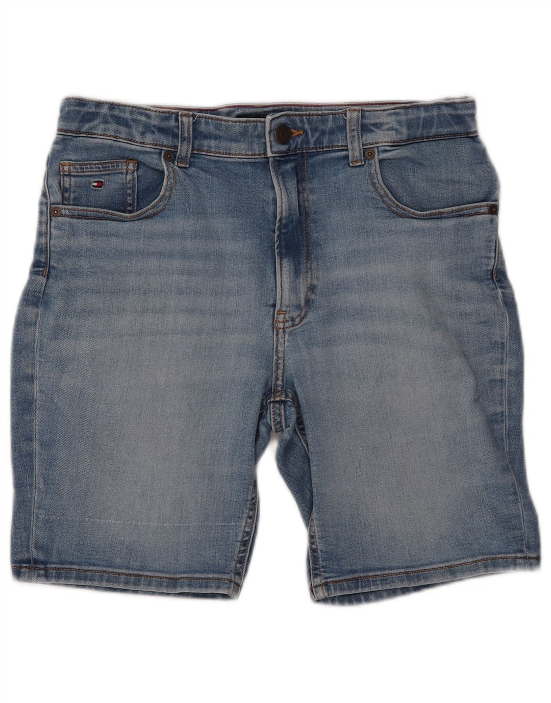 TOMMY HILFIGER Shorts vaqueros cónicos para niña 15-16 años W30 Algodón azul