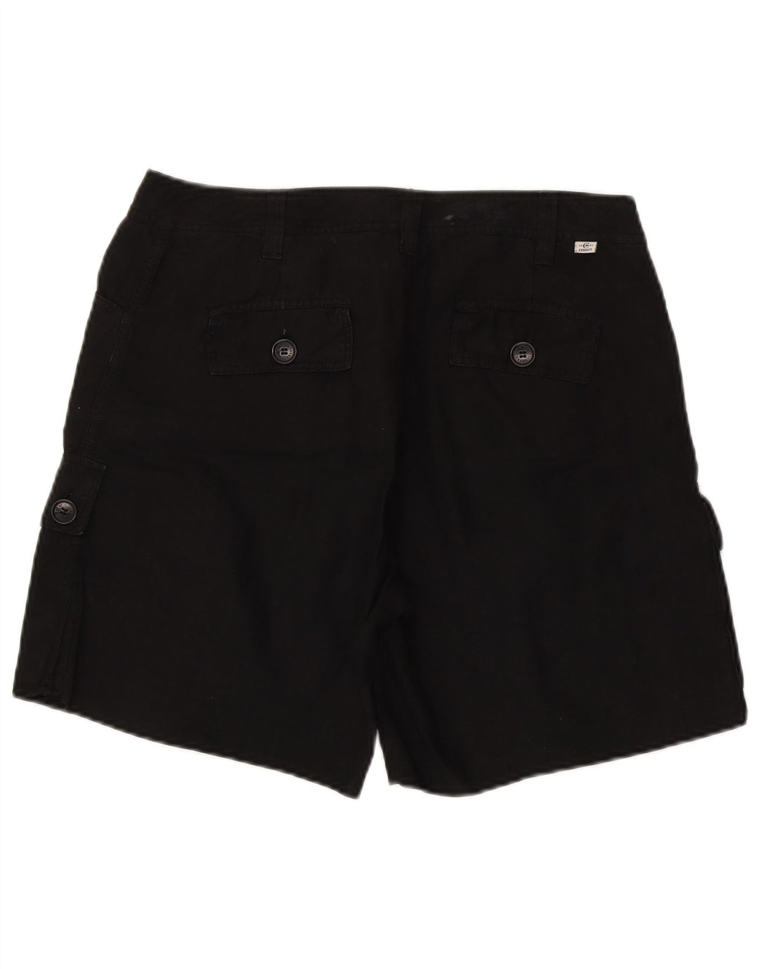 Cerruti 1881 Shorts cargo para hombre W32 Medium Black Linen