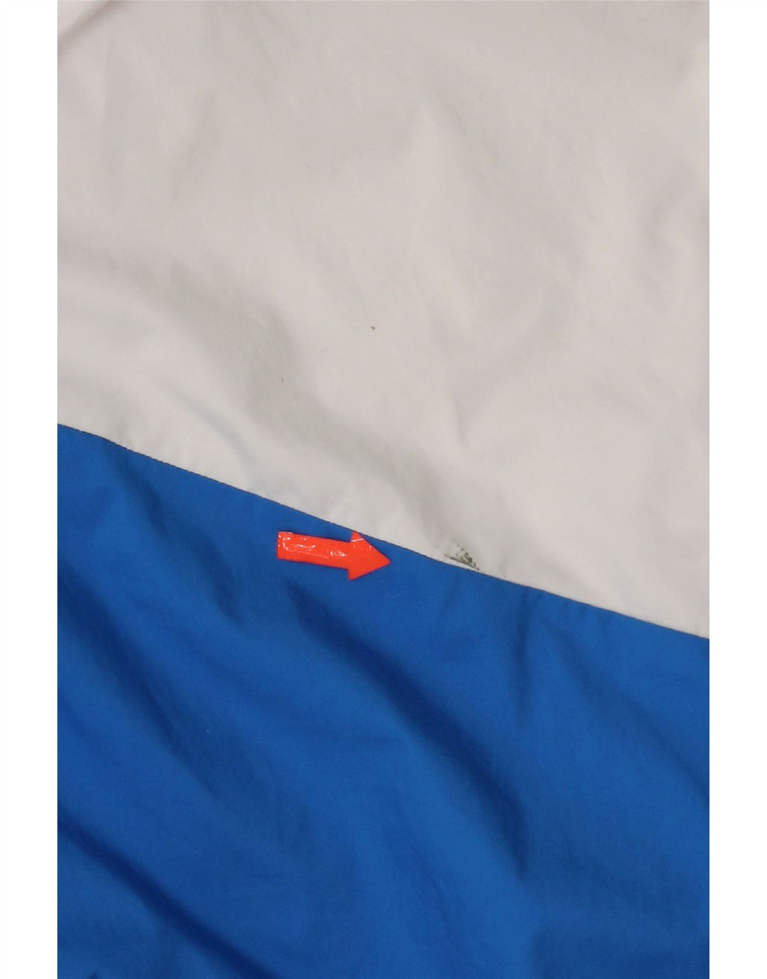 Adidas Chaqueta impermeable con capucha para hombre UK 40 Large Azul marino Colorblock Poliéster