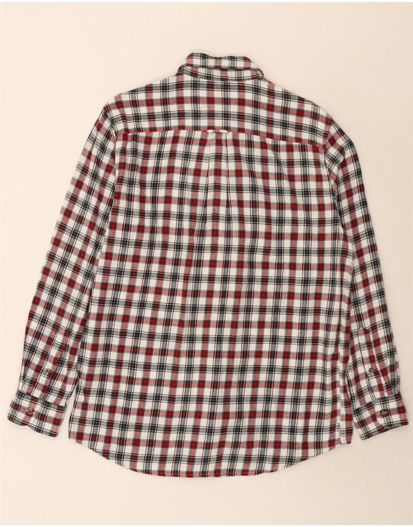 Chaps Mens Flannel Shirt Medium Multicoloured Check Cotton