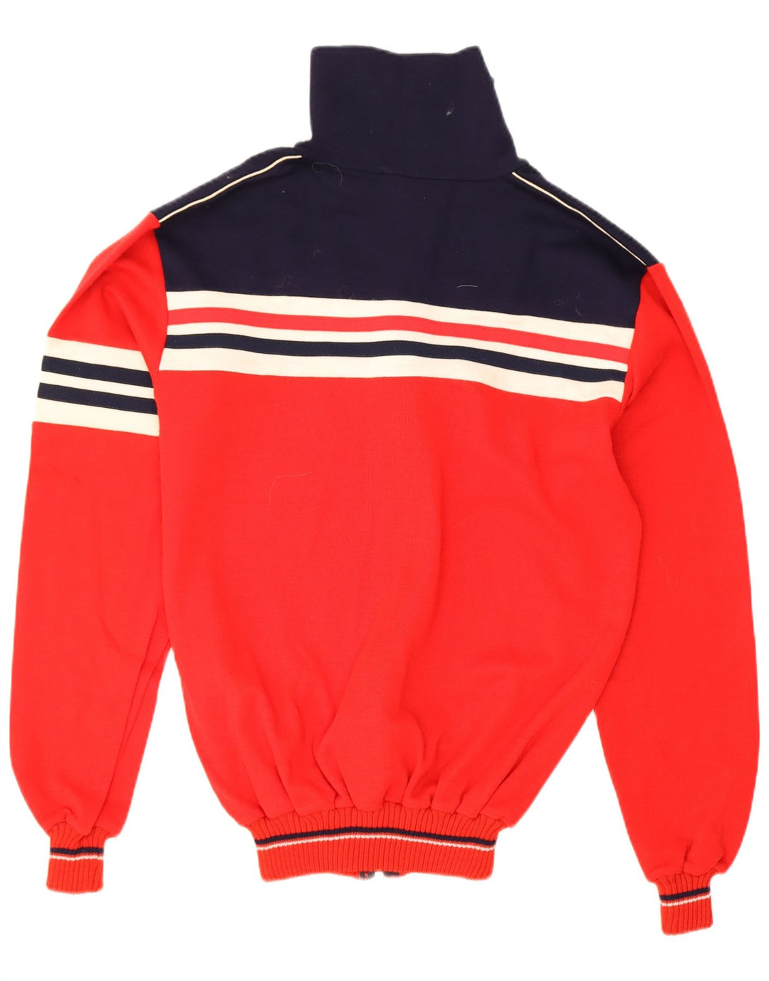 Grifone Cárdigan con cremallera completa para hombre IT 50 Medium Red Colourblock Acrílico