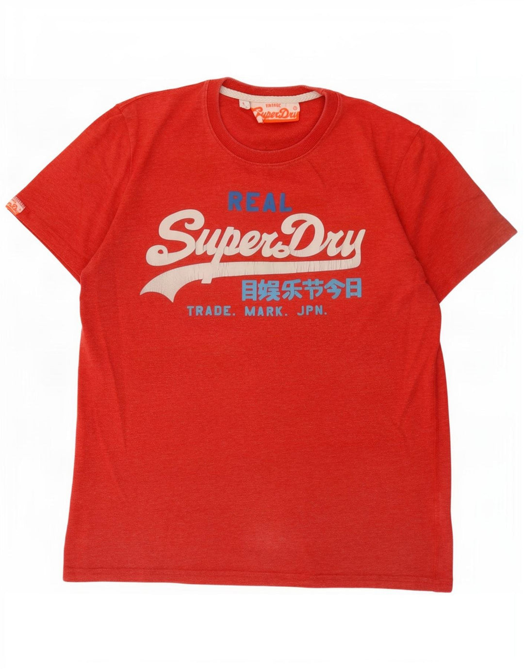 Superdry Camiseta con gráfico para hombre, talla grande, poliéster rojo