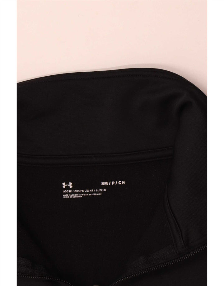 Under Armour Mujer Oversize Crop Sudadera Jumper UK 10 Small Negro