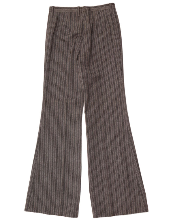 Pantalones casuales acampanados vintage para hombre W28 L34 rayas grises