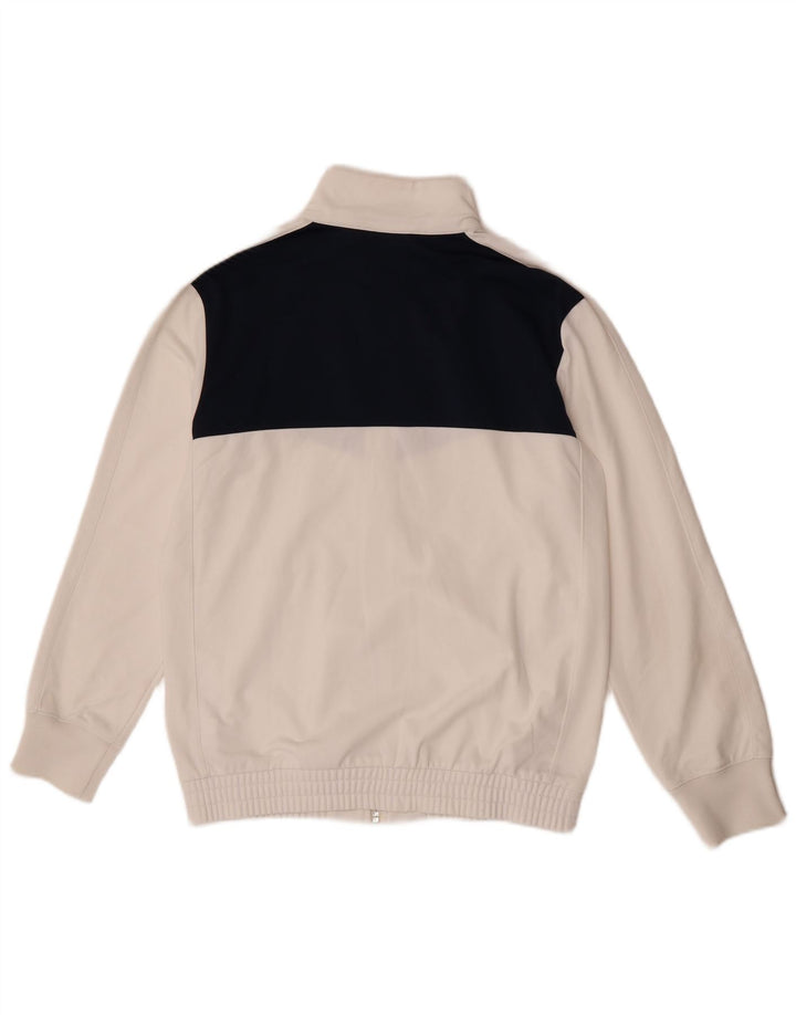 Nike Chaqueta de chándal para niños 13-14 años XL Blanco Colorblock Poliéster