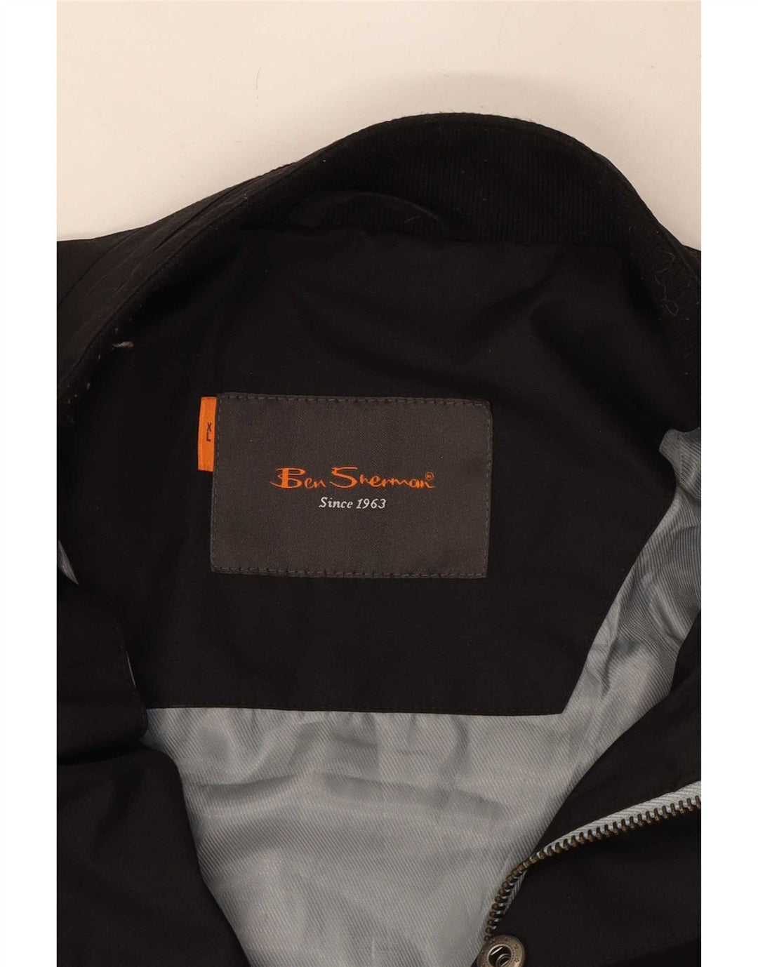 Ben Sherman Chaqueta Bomber para Hombre UK 42 XL Negro