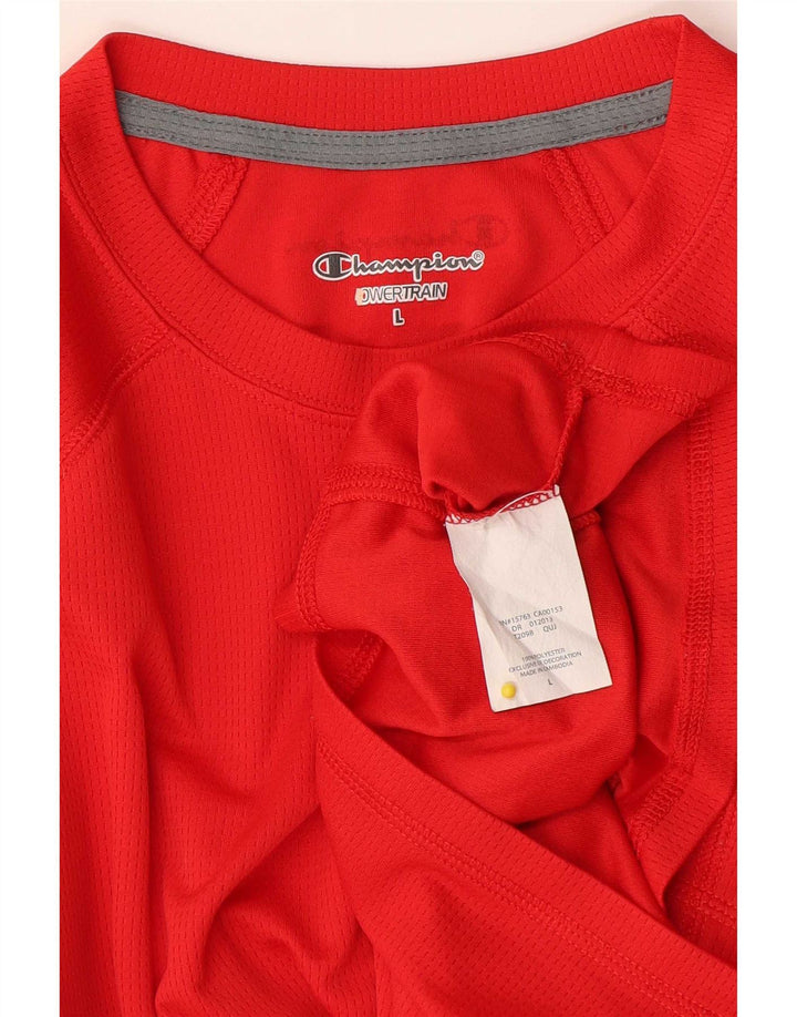 Champion Camiseta para hombre Top Large Poliéster rojo