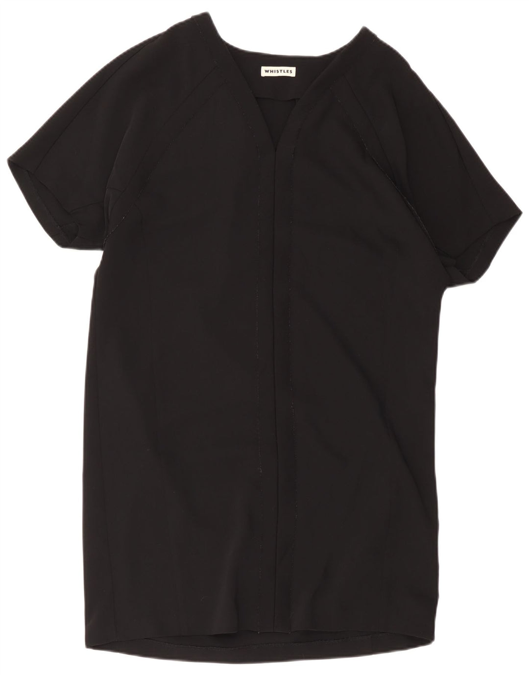 Whistles Vestido recto extragrande para mujer UK 12 Mediano Poliéster negro