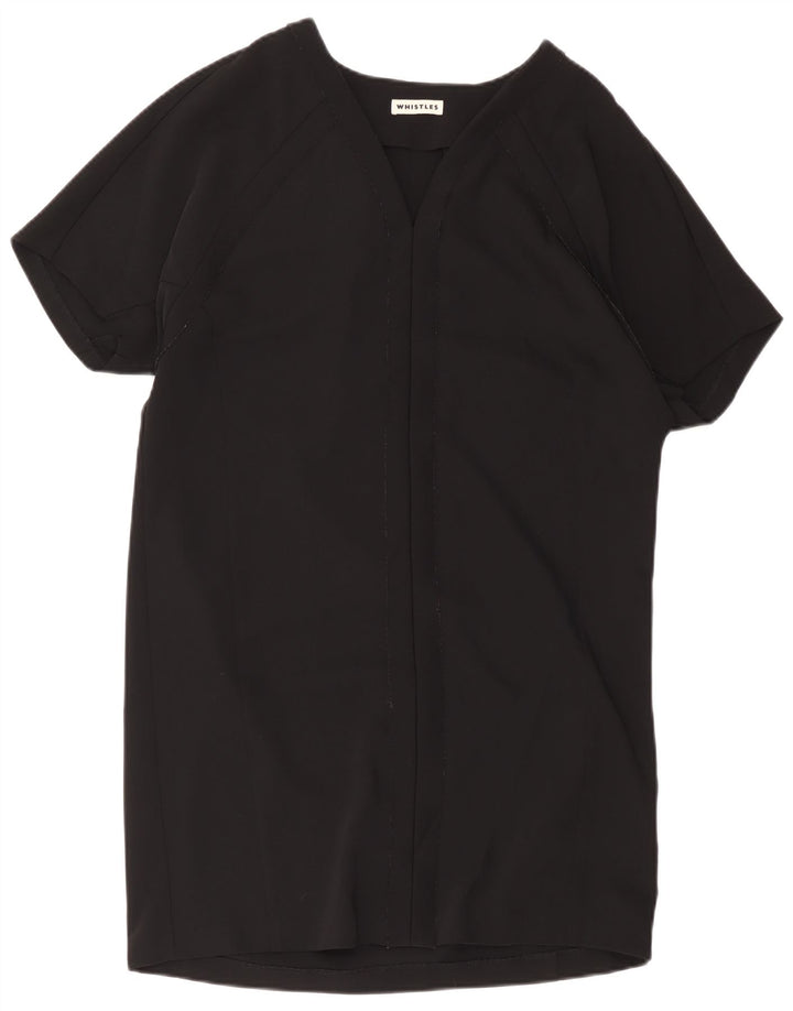 Whistles Vestido recto extragrande para mujer UK 12 Mediano Poliéster negro