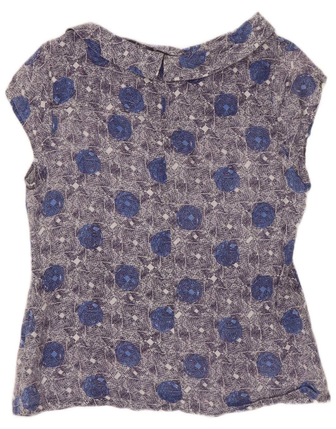 Blusa para mujer de White Stuff UK 40 Small Blue Floral Linen