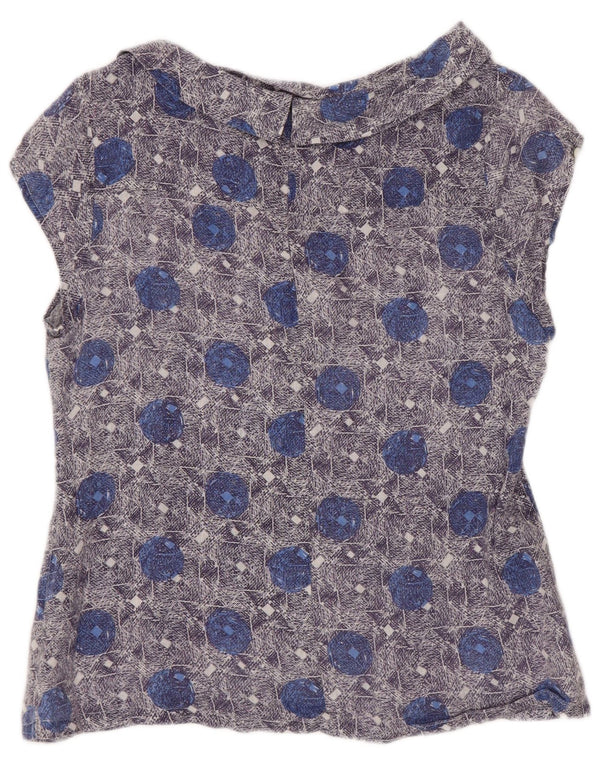 Blusa para mujer de White Stuff UK 40 Small Blue Floral Linen