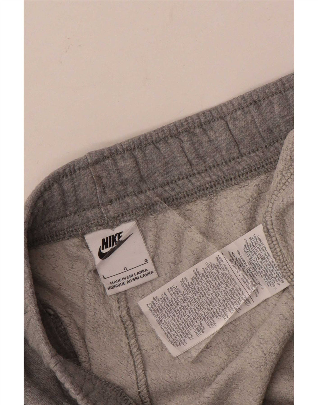 Nike - Pantalones de chándal para hombre, color gris, algodón