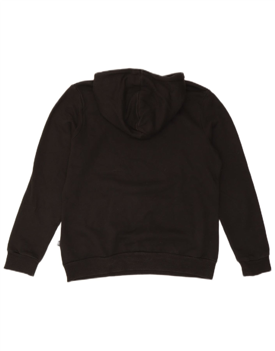 PUMA Jersey con capucha gráfica para mujer UK 14 Medium Black Cotton