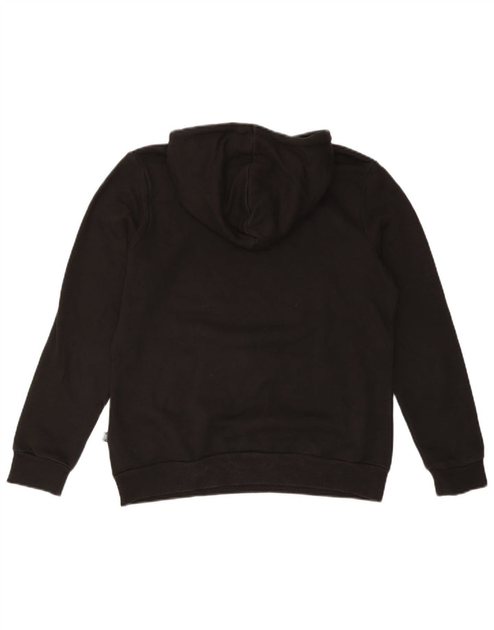 PUMA Jersey con capucha gráfica para mujer UK 14 Medium Black Cotton