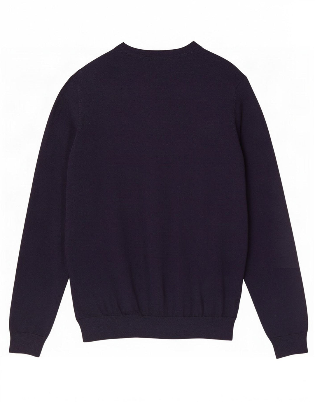 Marks & Spencer Jersey con Cuello Barco para Hombre Lana Merino Azul Marino Medio