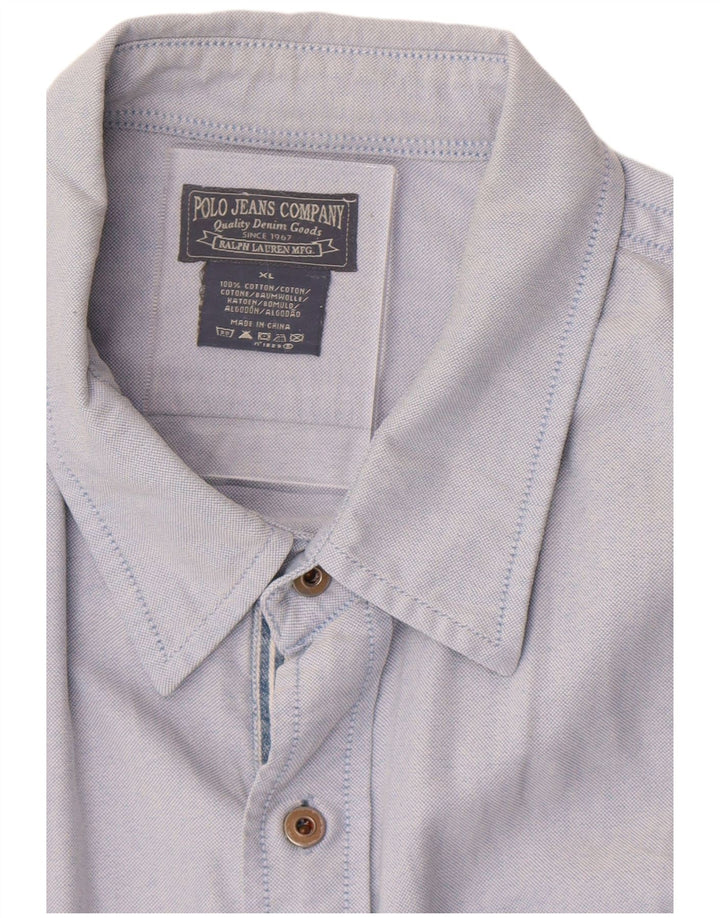 Camisa Ralph Lauren Hombre XL Algodón Azul