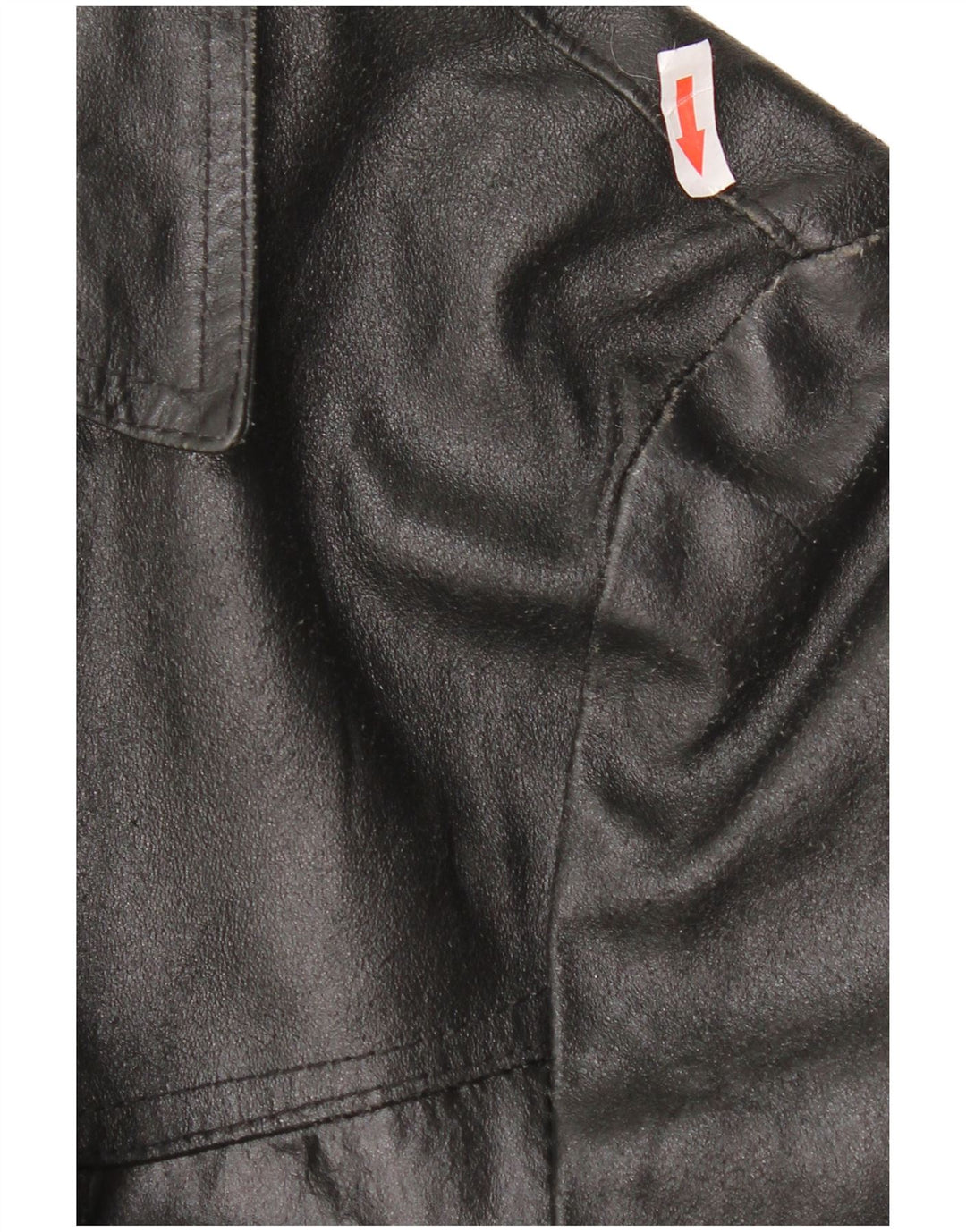 Vintage chaqueta de cuero para hombre Reino Unido 38 cuero negro medio