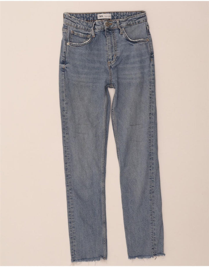 Zara Vaqueros Slim Mujer EU 34 2XS W24 L27 Azul