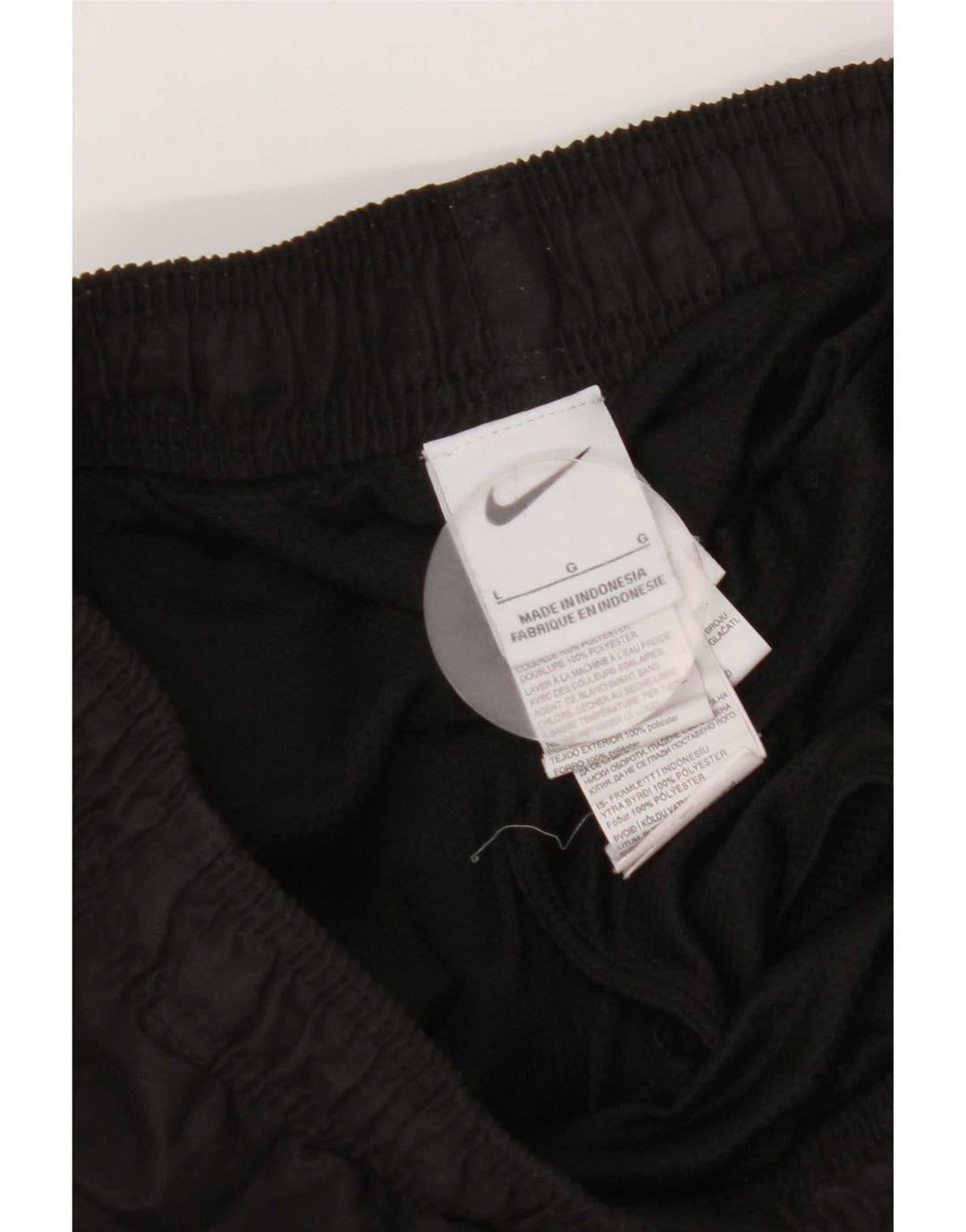 Nike - Pantalones cortos deportivos para hombre, talla grande, poliéster negro