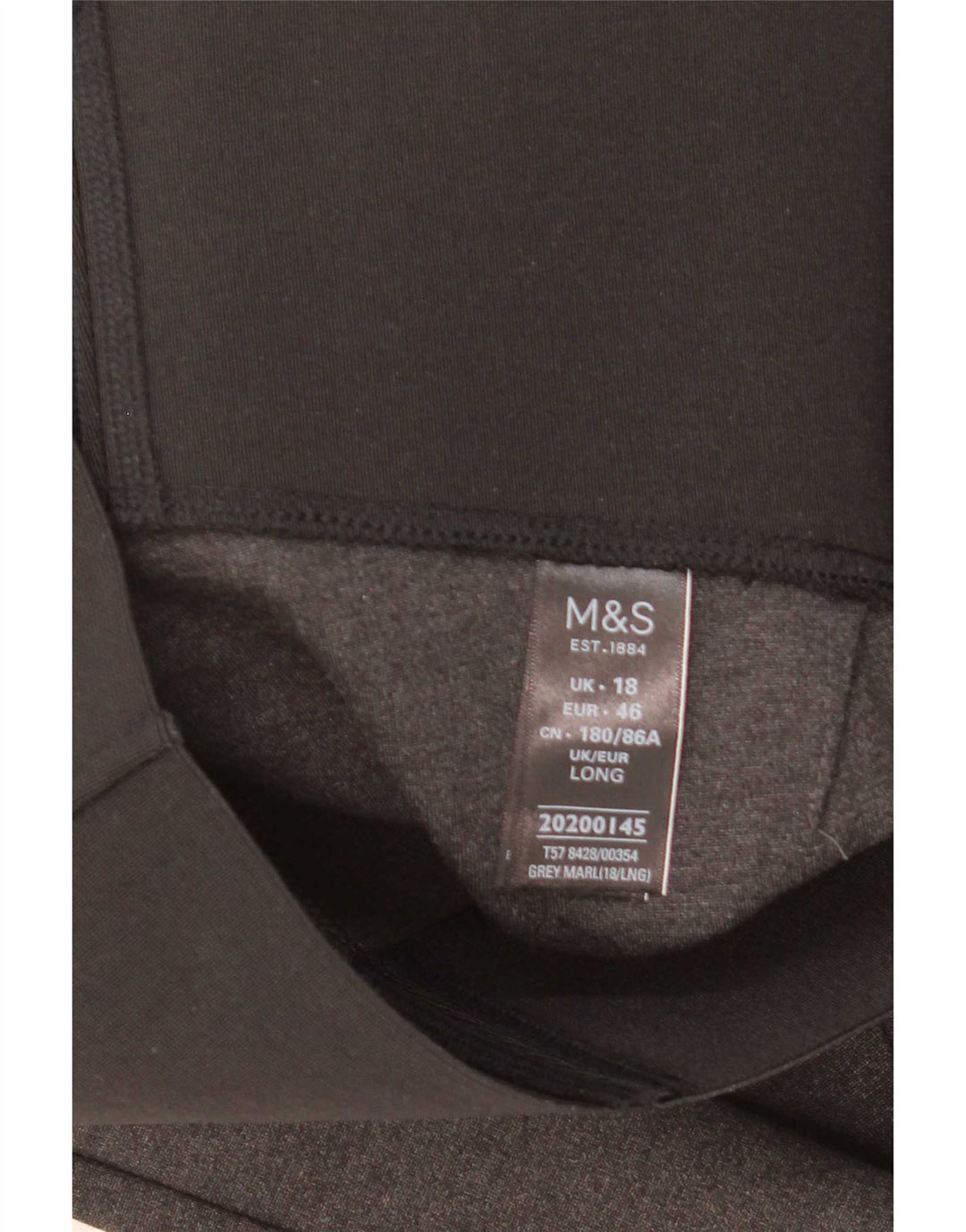 Marks & Spencer Leggings para mujer ES 40 XL Viscosa con bloques de color gris