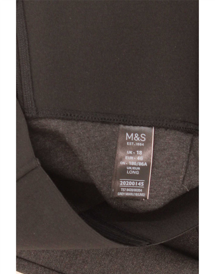 Marks & Spencer Leggings para mujer ES 40 XL Viscosa con bloques de color gris