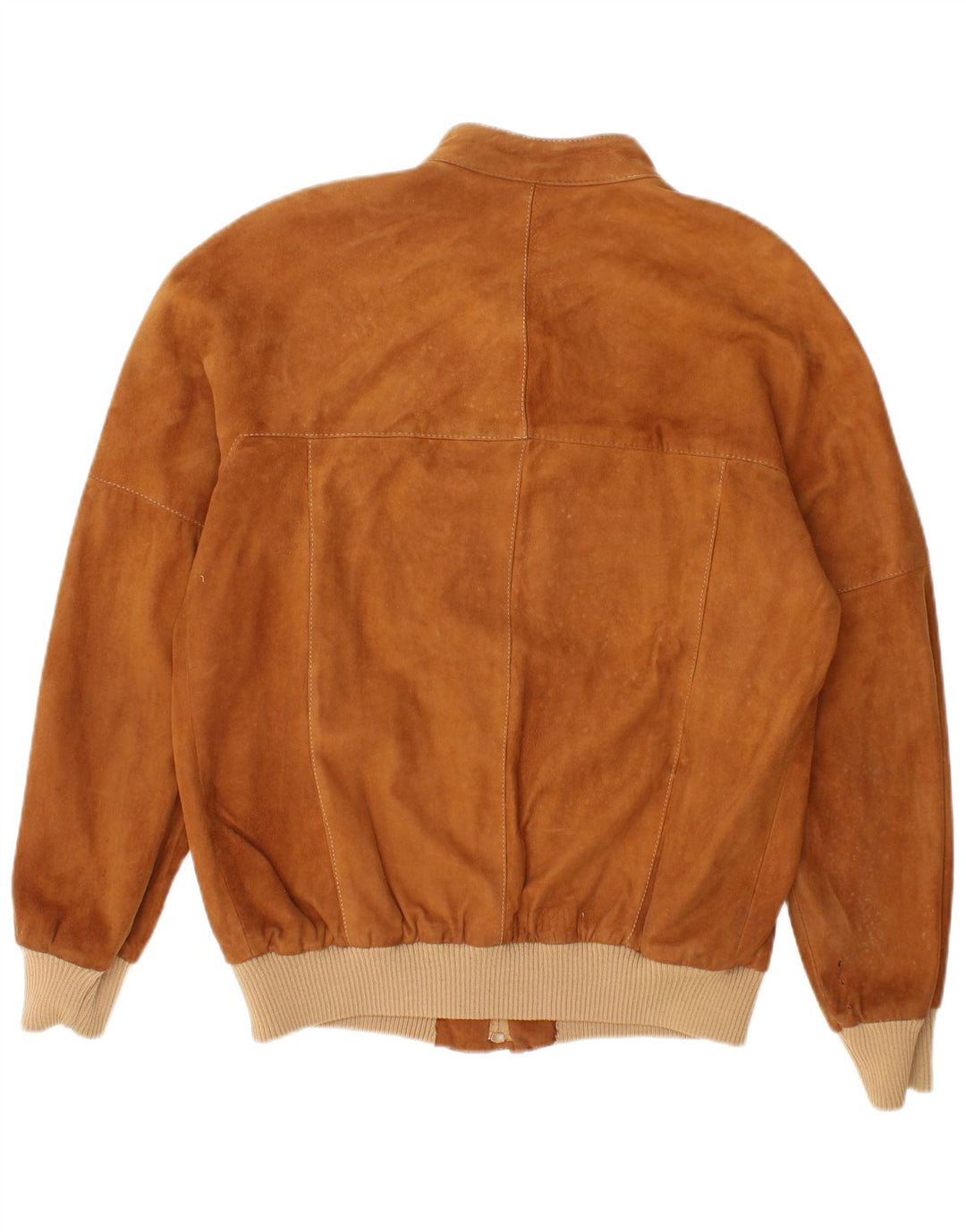 Vintage hombres ante bomber chaqueta IT 52 XL cuero marrón