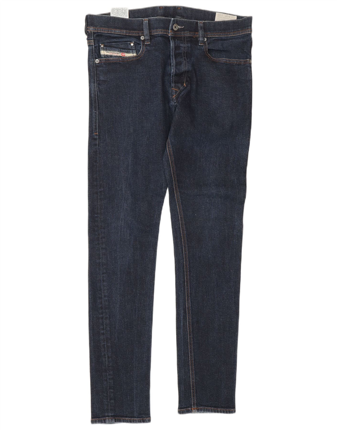 DIESEL Vaqueros pitillo para hombre W32 L32 Azul marino Algodón