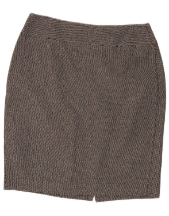 Marks & Spencer Falda lápiz para mujer UK 10 Small W30 Poliéster gris
