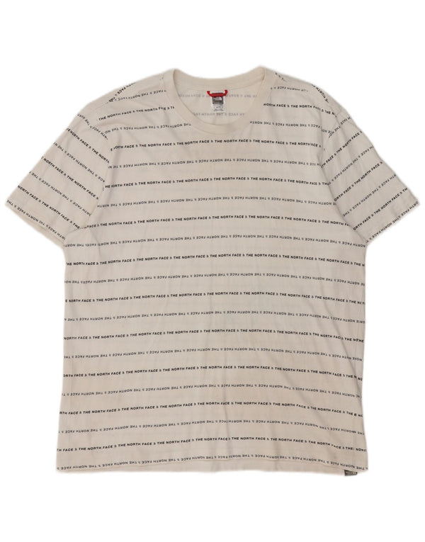 The North Face Hombre Camiseta Gráfica Top XL Algodón Blanco