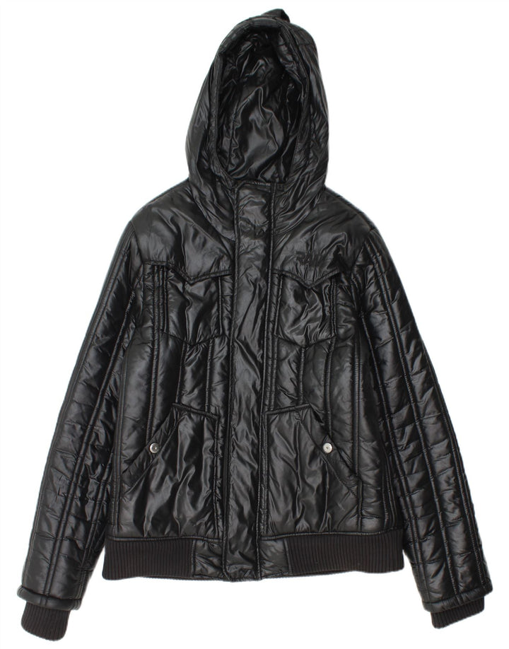 G-STAR Chaqueta acolchada con capucha para mujer UK 46 Large Poliamida negra