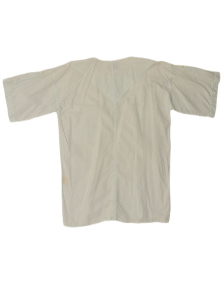 Wrangler Camisa tipo jersey de manga corta para hombre de algodón turquesa medio