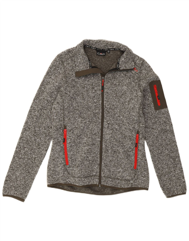 CMP Chaqueta de chándal para mujer UK 44 Poliéster moteado gris medio