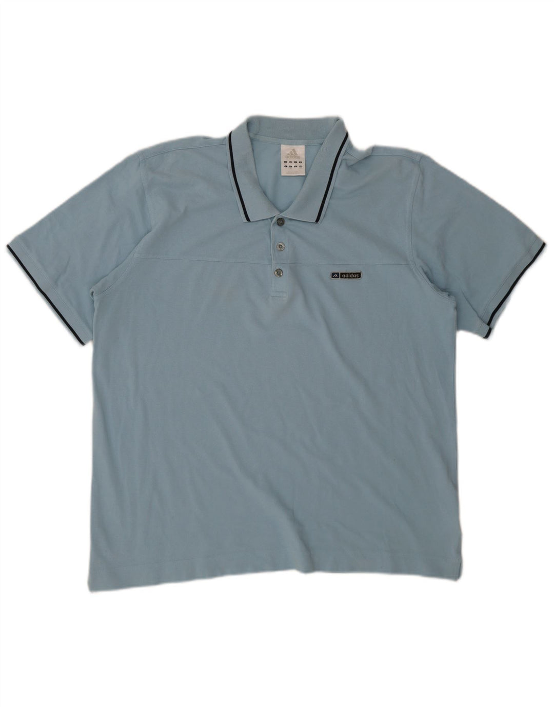 Polo Adidas Hombre 2XL Algodón Azul