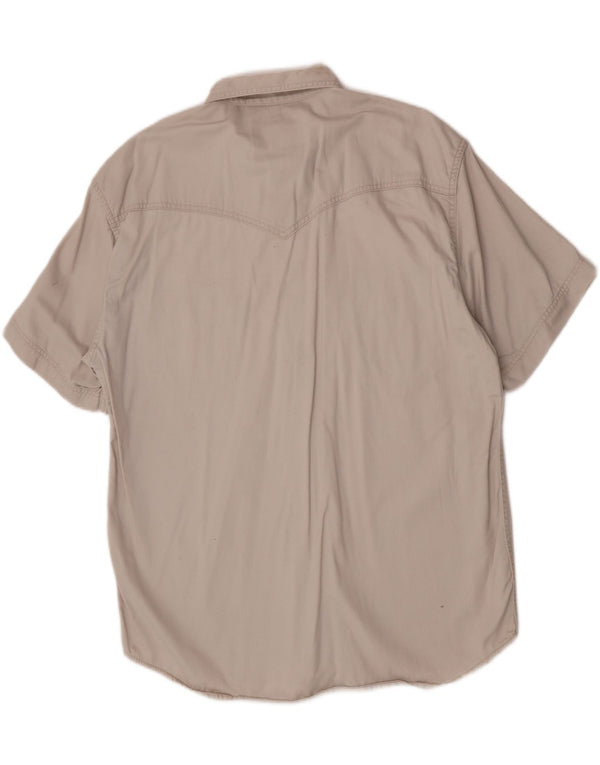 Wrangler Camisa Western De Manga Corta Para Hombre XL Beige
