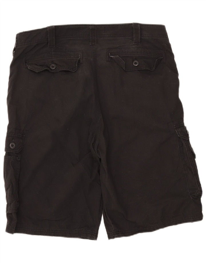 Lee Mens Cargo Shorts W34 Grande Algodón Negro