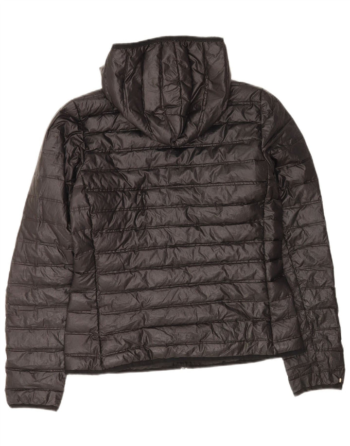 Adidas Chaqueta acolchada con capucha para mujer UK 8/10 Small Black Poliéster