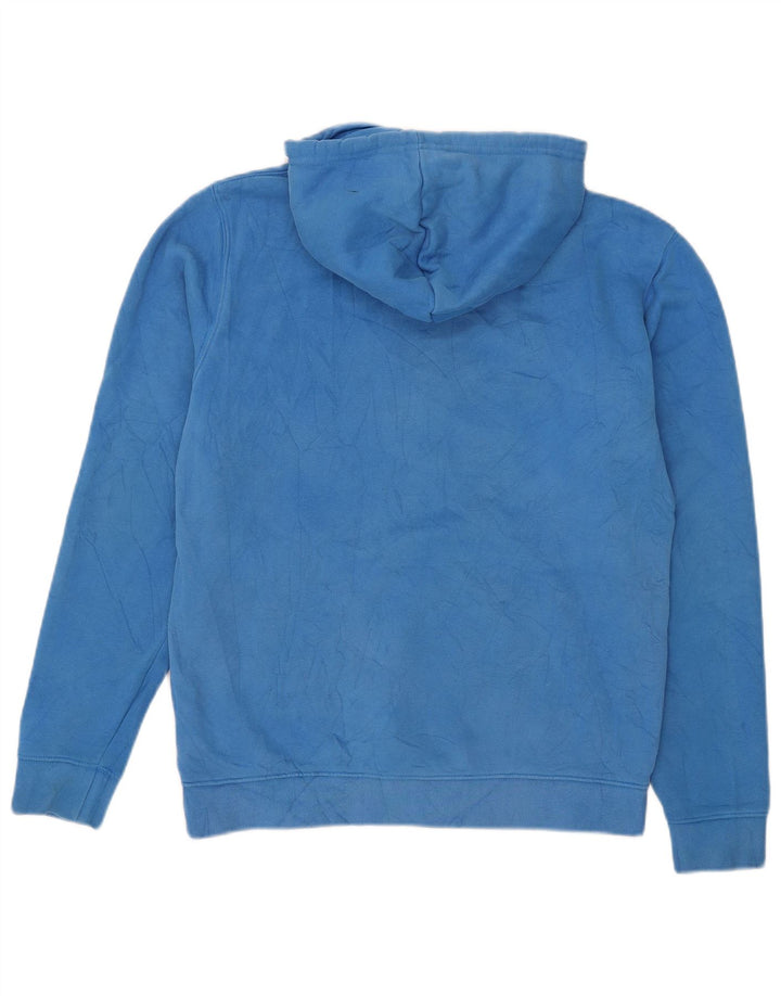 Adidas Hombre Sudadera Con Capucha Jumper Azul Medio Algodón