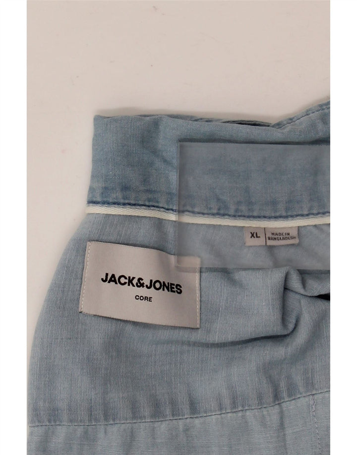 Camisa Jack & Jones Hombre Manga Corta XL Azul
