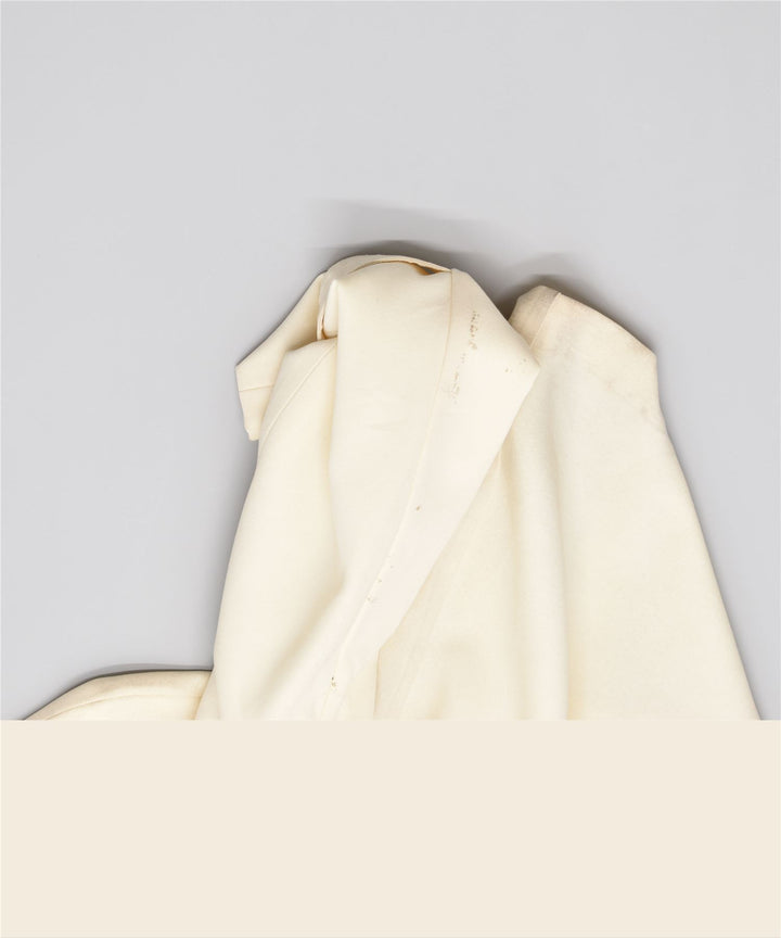 VINTAGE Abrigo de mujer Reino Unido 4 XS Blanco apagado