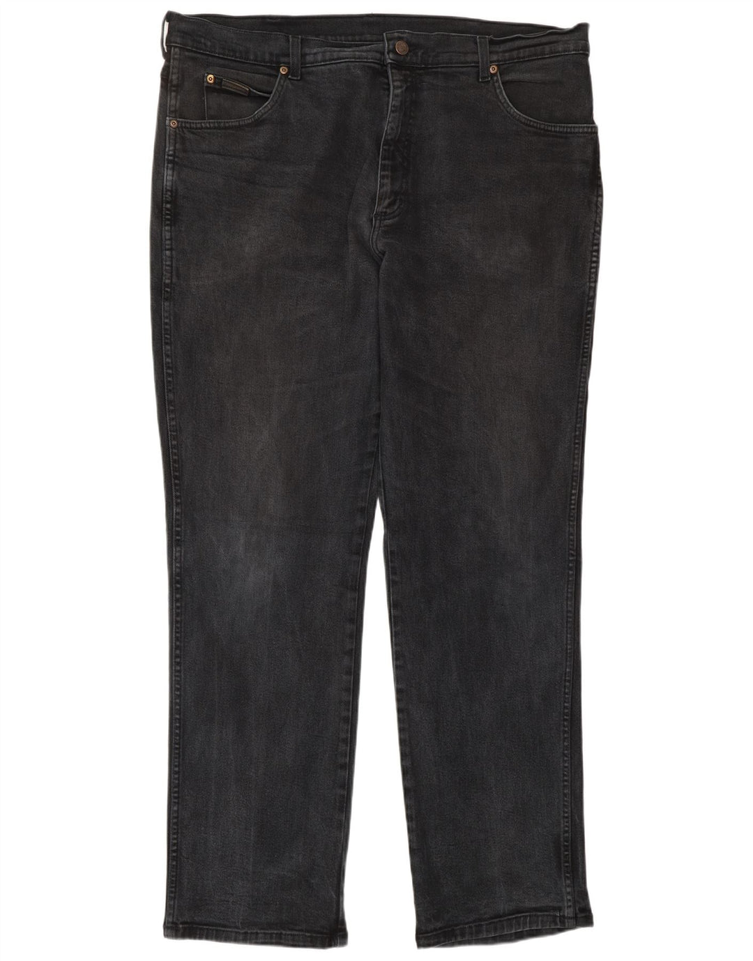 WRANGLER Vaqueros rectos elásticos Texas para hombre W40 L34 Algodón gris