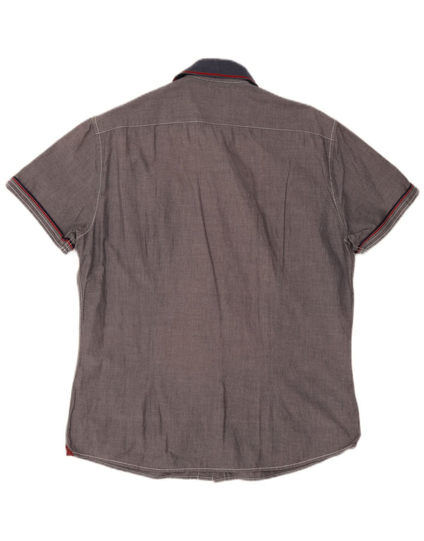Trussardi Camisa Manga Corta Hombre XL Gris