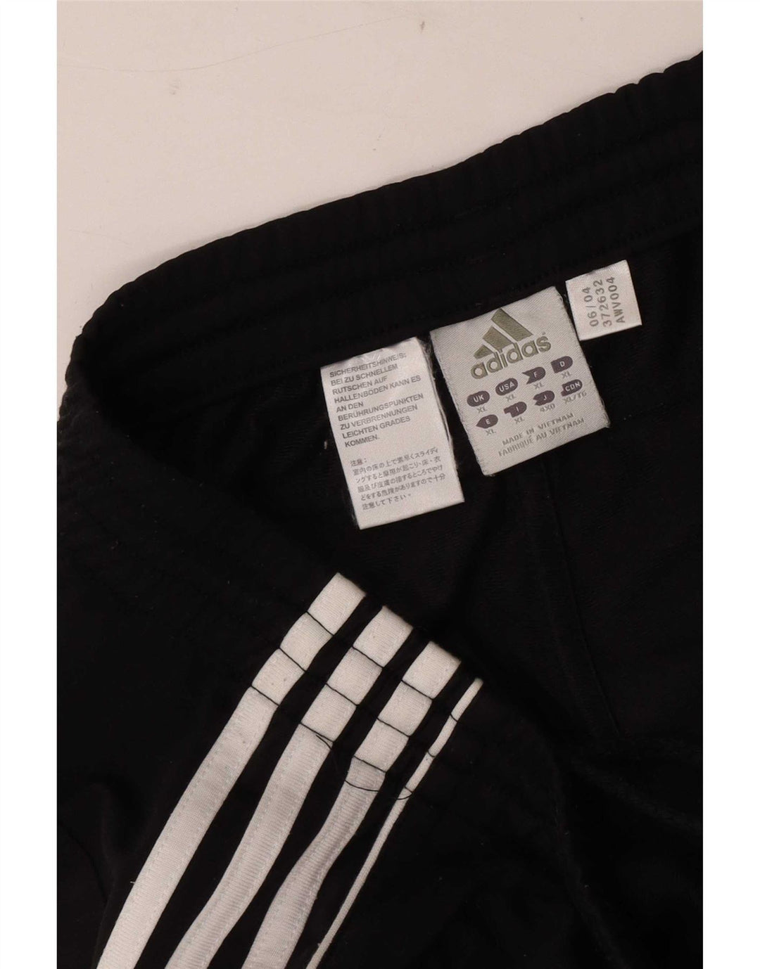 Adidas Pantalón Chándal Hombre XL Negro Poliéster